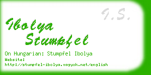 ibolya stumpfel business card